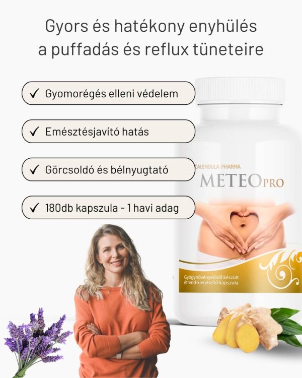 METEOPRO – puffadás, reflux tüneteire